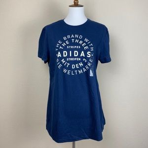 NEW Adidas extra large women’s shirt blue white